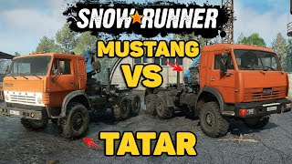 SnowRunner Битва двух Якодзун Мустанг VS Татар