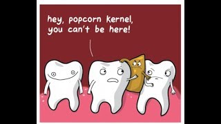 How to remove popcorn from teeth