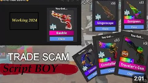 🎁🎄NEW WORKS TRADE SCAM SCRIPT🎄🎁| MM2 CHRISTMAS UPDATE