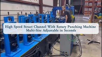 High Speed Struct Channel Roll Forming Line With Punching – Multi Size Adjustable in Seconds