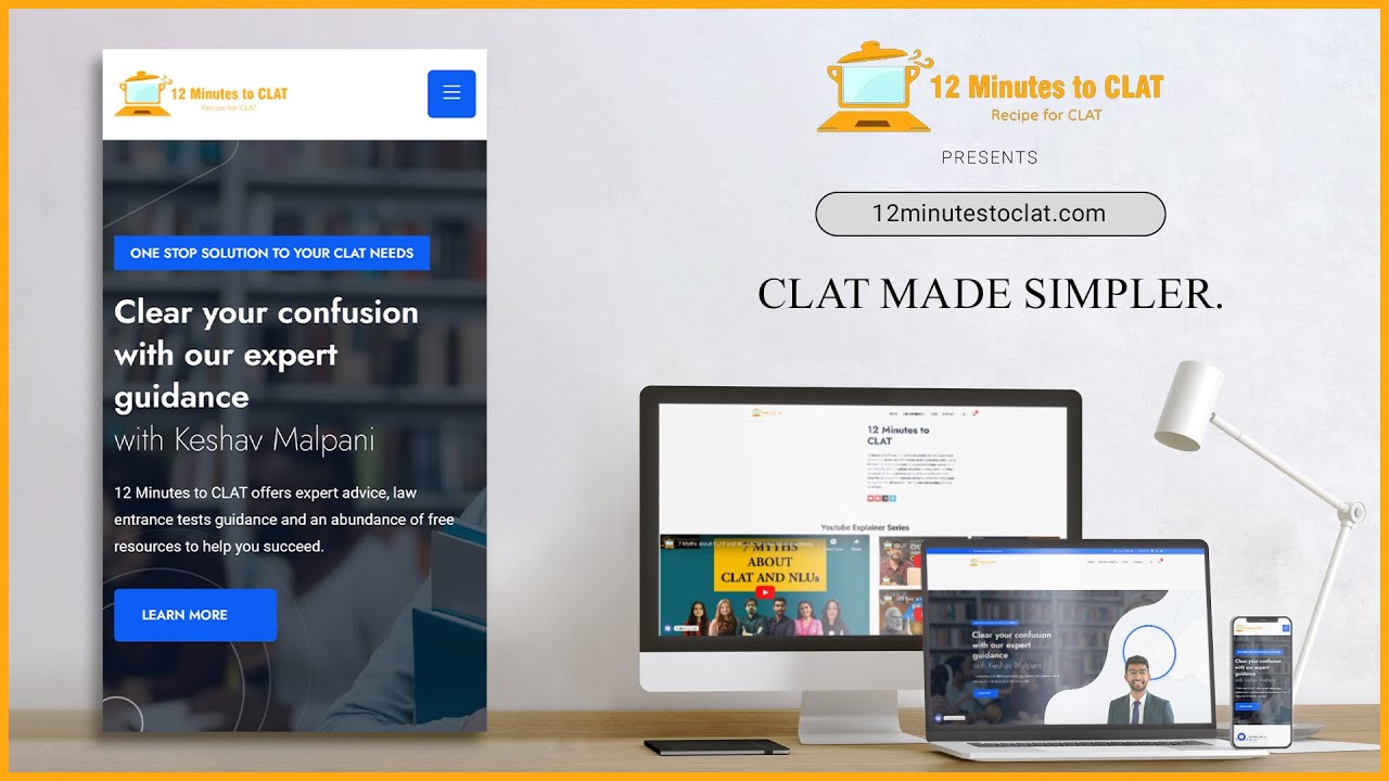 Website Launch - 12 Minutes to CLAT I CLAT MADE SIMPLER I Keshav Malpani