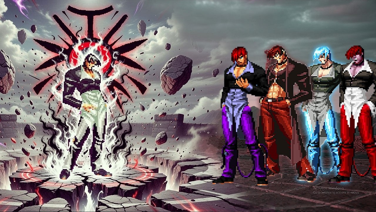 [Mugen KOF] Orochi Iori Cy Vs Iori Yagami Team