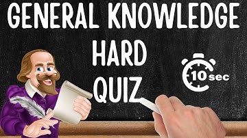 General Knowledge Quiz - HARD, 30 questions , only 10 seconds to answer each. - Pub Quiz Trivia GK