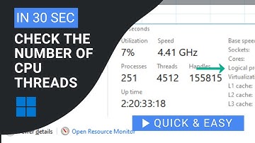 Discover Your CPU Power: How to Check the Number of CPU Threads in Win 10 & 11