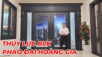 🔴 QN202516 - CỬA NHÔM HỆ THỦY LỰC BLK KHUÔN KÉP PHÀO ĐẠI HOÀNG GIA #blk #nhomblk #nhomkinh #xingfa