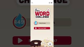 Tim Hortons Word Challenge Level 2997 #timhortons #wordchallenge #free #contest #coffee #tea #donut