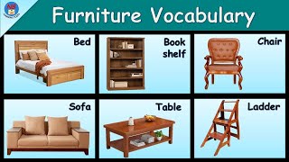 Furniture Vocabulary | Furniture Name in English | 30 Furniture Names |Types of furniture |Furniture