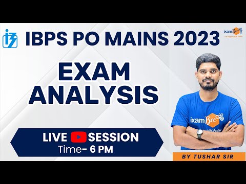 IBPS PO Mains 2023 | IBPS PO Mains Exam Analysis 2023 | IBPS PO Mains Analysis 2023 | By Tushar sir