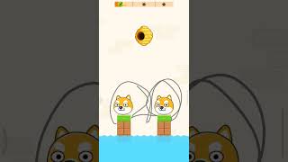 draw line and save the dog 🐶 impossible 👿🥶 level #dog#rescuedog#shorts#games