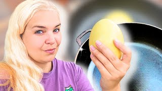 Making a Really Big Breakfast Plate with Ostrich Egg