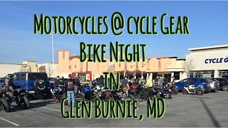 Motorcycles at Cycle Gear Bike Night