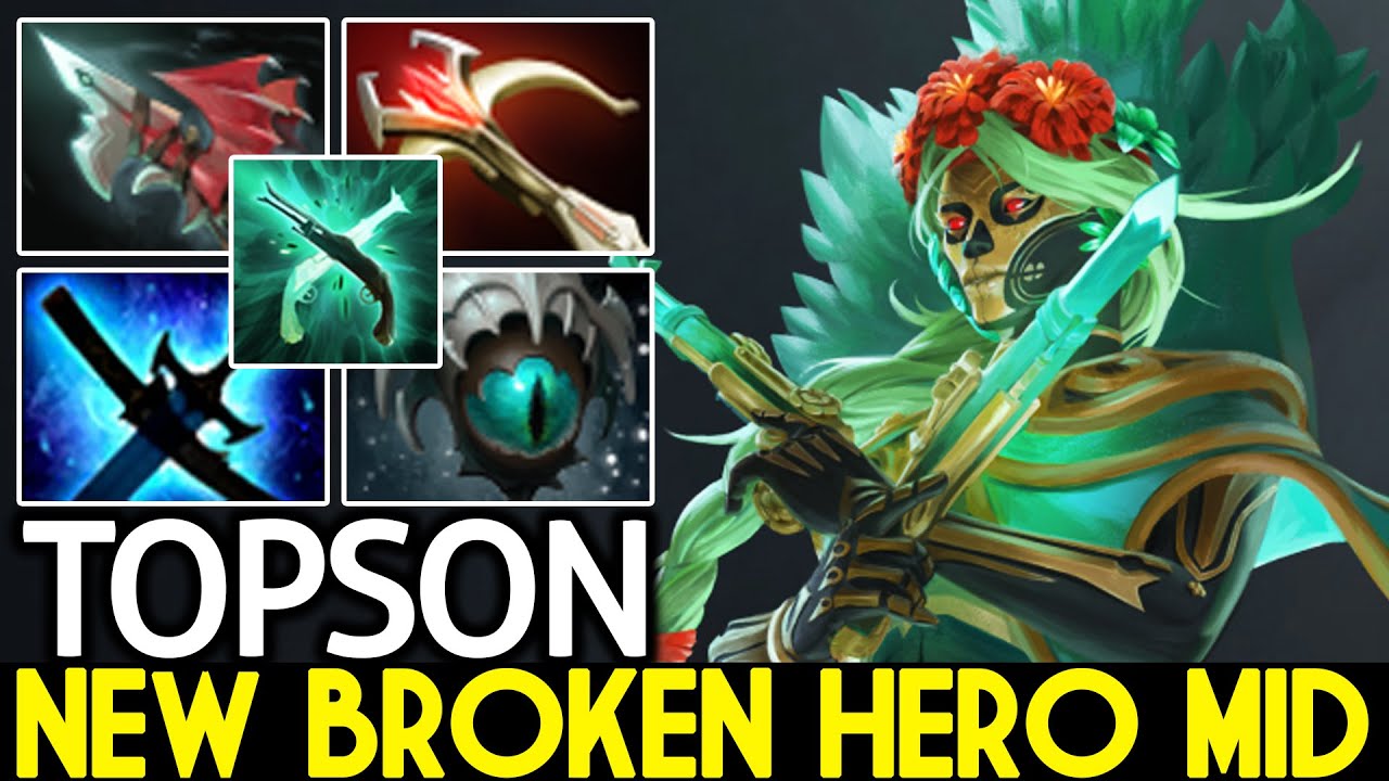 TOPSON [Muerta] New Broken Hero Mid Unreal Damage Dota 2 - YouTube