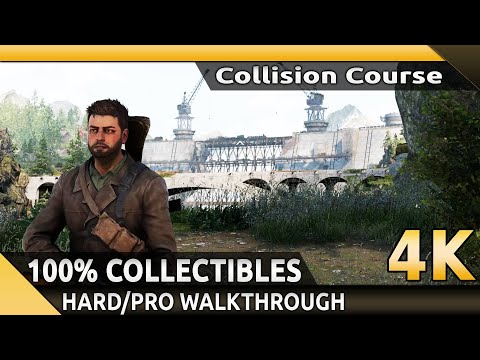 Sniper Elite Resistance (PC): MISSION 4 Collision Course - 100% Collectibles Walkthrough in 4K