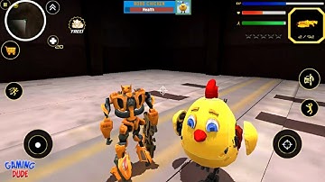 Robot City Battle - Robo Chicken Boss Battle | by Naxeex Robots | Android Gameplay HD