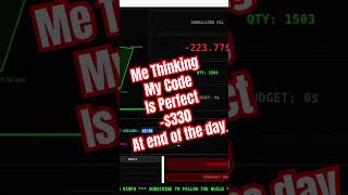 My Bot Bought 1503 Shares By Mistake