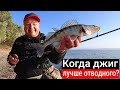 Эксперимент! Когда джиг лучше отводного? Окуни и судаки на джиг и отводной осенью с берега