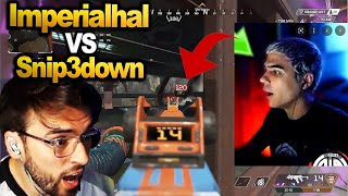 TSM Imperialhal vs Snip3down *NEW* team in algs scrims!! LAST 2 SQUAD