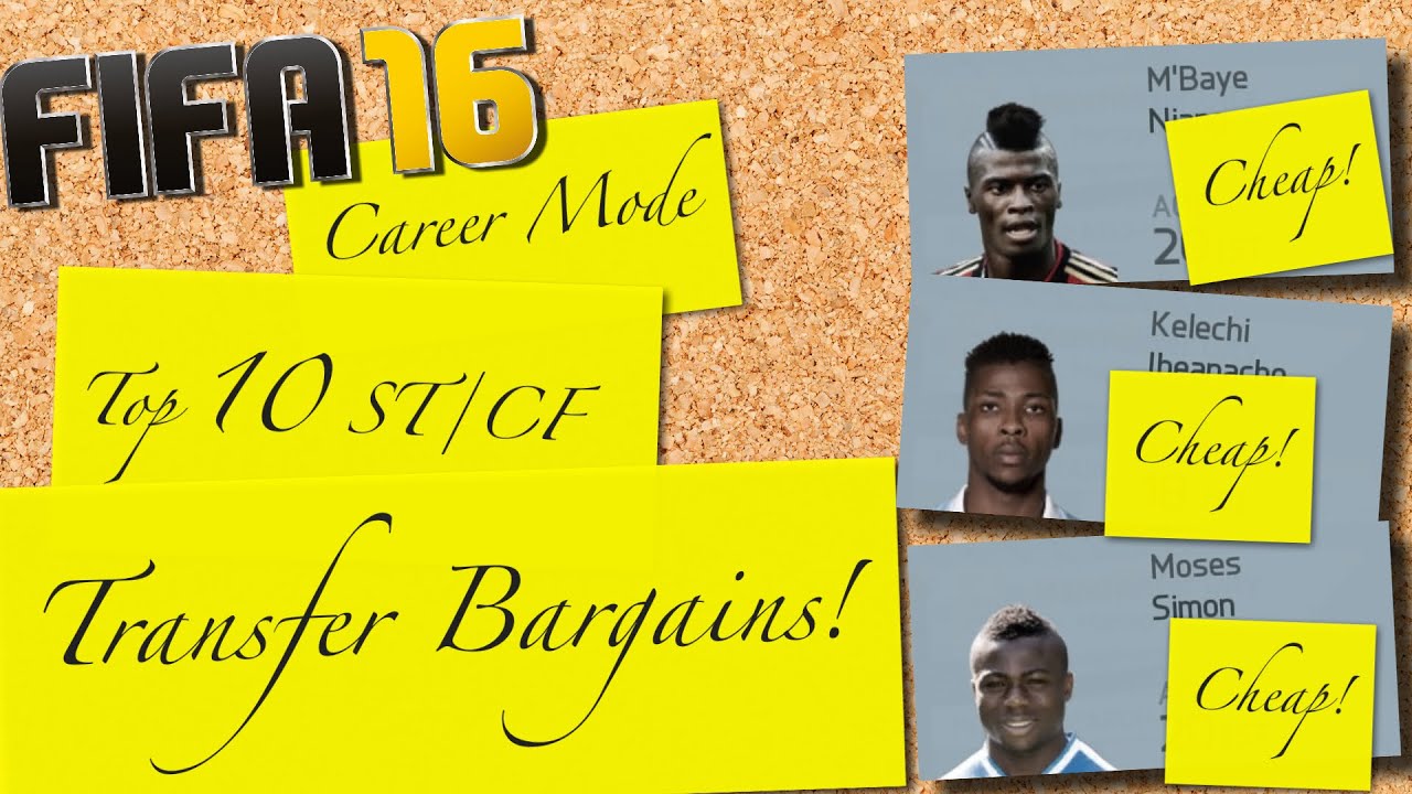 FIFA 16 | Top 10 ST/CF Transfer Bargains | Career Mode