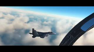 75th Fighter Wing | F15 Strike Eagle Formation Inverted Dive Cinematic | msfs2020