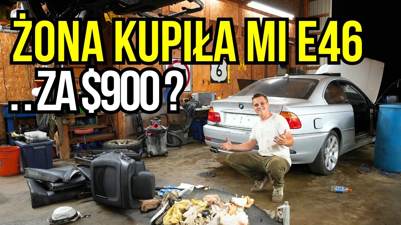 Koniec E36? Żona woli E46 i... ZAPŁACIŁA! | Budowa e46 do Driftu w USA za $900!
