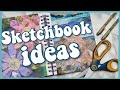 8 Ways to Use Collage in your Sketchbook/Art Journal! Art ideas for who people can't draw