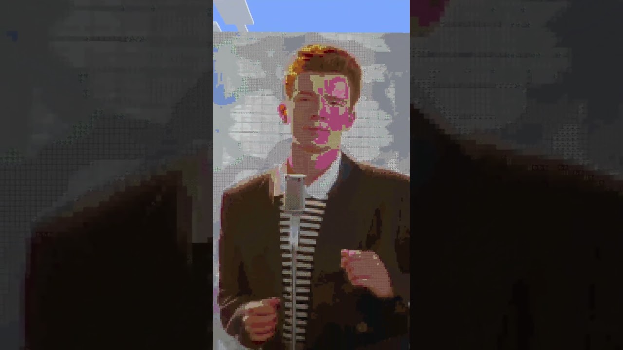 Rick Roll - Minecraft Pixel Art