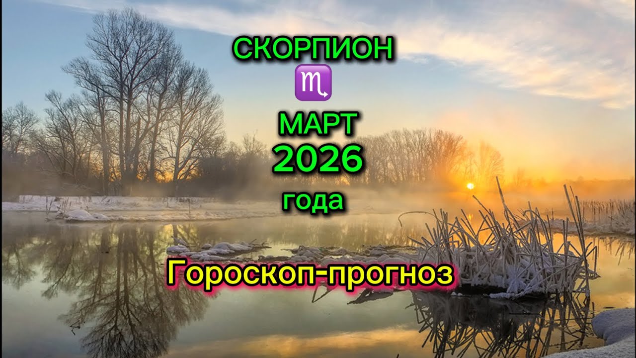 СКОРПИОН ♏️. Март 🌤️ 2026 года.💫Гороскоп-прогноз.