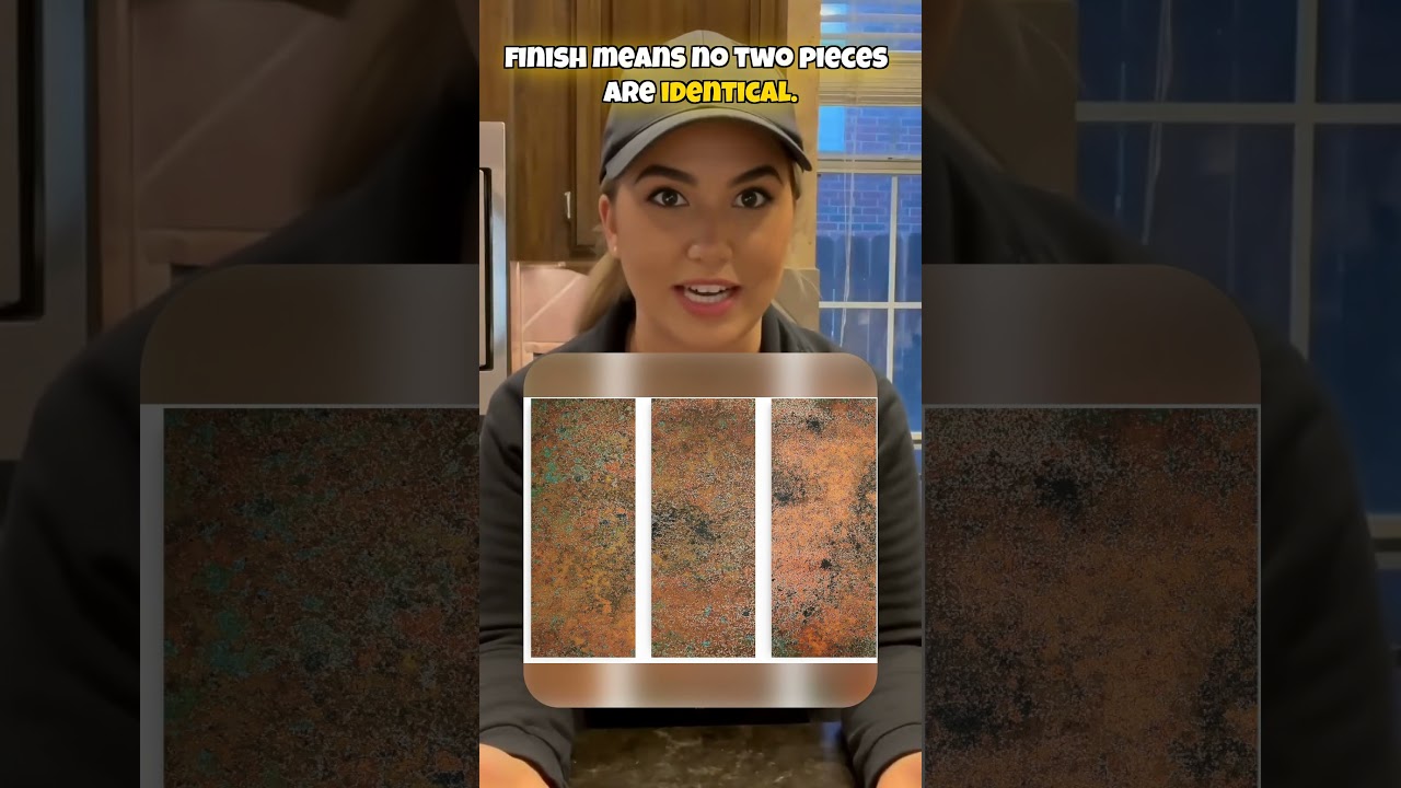 Real Copper Wall Art – 3 Panel Metal Artwork – Patina Texture – Modern Abstract Triptych – Handmade