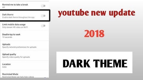 How To Enable Dark Mode On YouTube 😍 YouTube New Dark Theme Mode Update