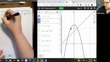 M035 College Algebra 9.5 System of NonLinear Equations