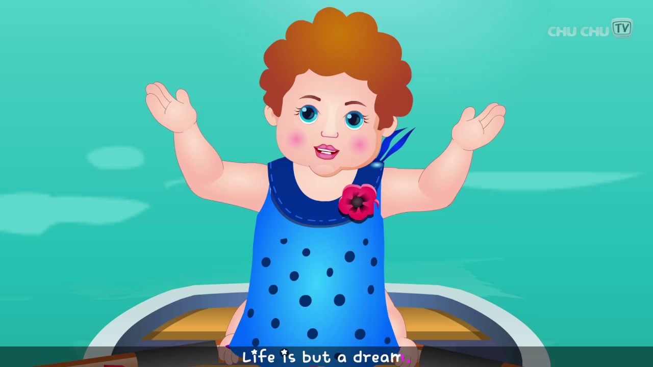 Row Row Row Your Boat Nursery Rhyme with Lyrics Lullaby Songs for