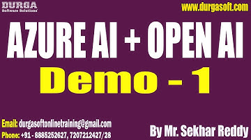 AZURE AI + OPEN AI tutorials || Demo - 1 || by Mr. Sekhar Reddy On 09-04-2025 @7AM IST