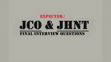 JCO and JHNT Expected Interview Questions - Sindh High Court