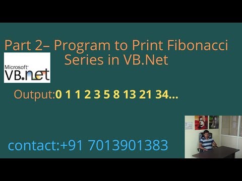 Fibonacci Series in VB.Net - Part 2