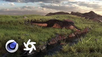 Digital Nature environment scenes with Megascans & Octane [C4D 2023 beginner tutorial]