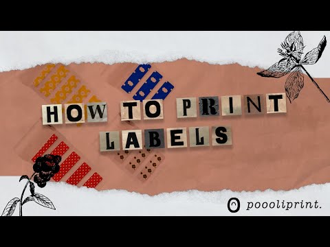 PoooliPrinter® L1 & L2 - How to print labels?