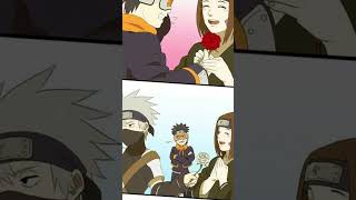 Giving a rose to Rin #naruto #edit #minato #obito #kakashi #rin #editanime #team7 #funnypictures