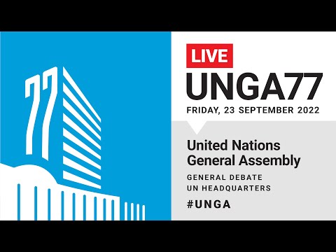 #UNGA77 General Debate Live (Palestine, Pakistan, Greece, Iraq & More)- 23 September 2022