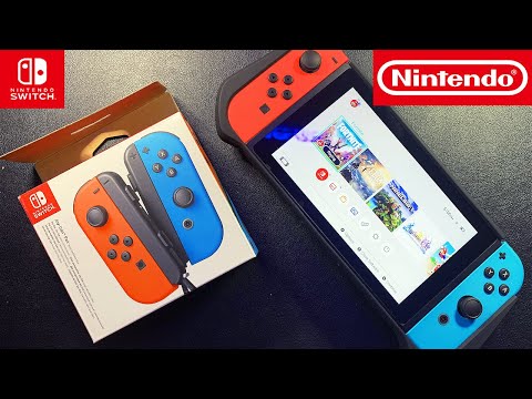 Trying New Neon Red Blue Joy-Cons and Protective Case | Nintendo Switch