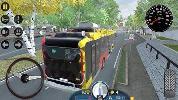 Bus Simulator 2023 - City Bus Driving In Madrid (Route 1-2) Android Gameplay