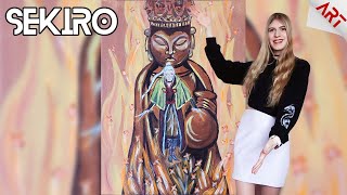 Painting Lady Butterfly from Sekiro: Shadows Die Twice Fanart!