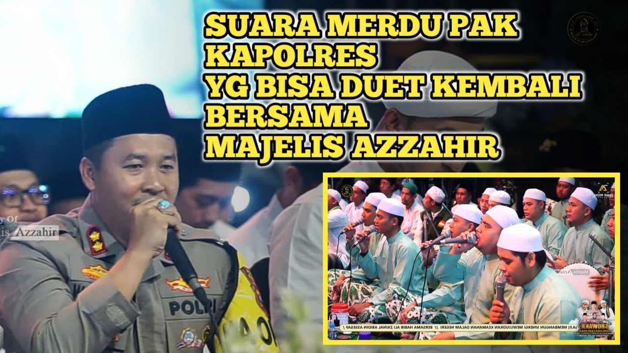 Sholawat Merdu Sholallahu Robbuna - Tombo Ati | Versi Pak Kapolres Feat Azzahir