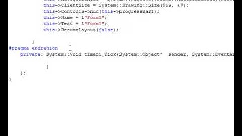 Darkest Code - VC++ 2008 [Progress Bar] Form Application