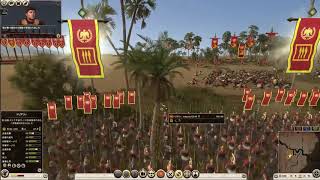 ゲームで戦術解説　ファルサルスの戦い　Battle of Pharsalus トータルウォーローマ２ screenshot 2