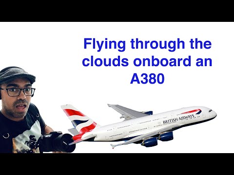 A380 - Flying Through The Clouds - British Airways - Window Seat View