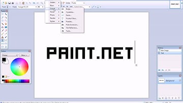 Paint.NET Tutorial - How to make a cool Effect ( Reflect Effect )