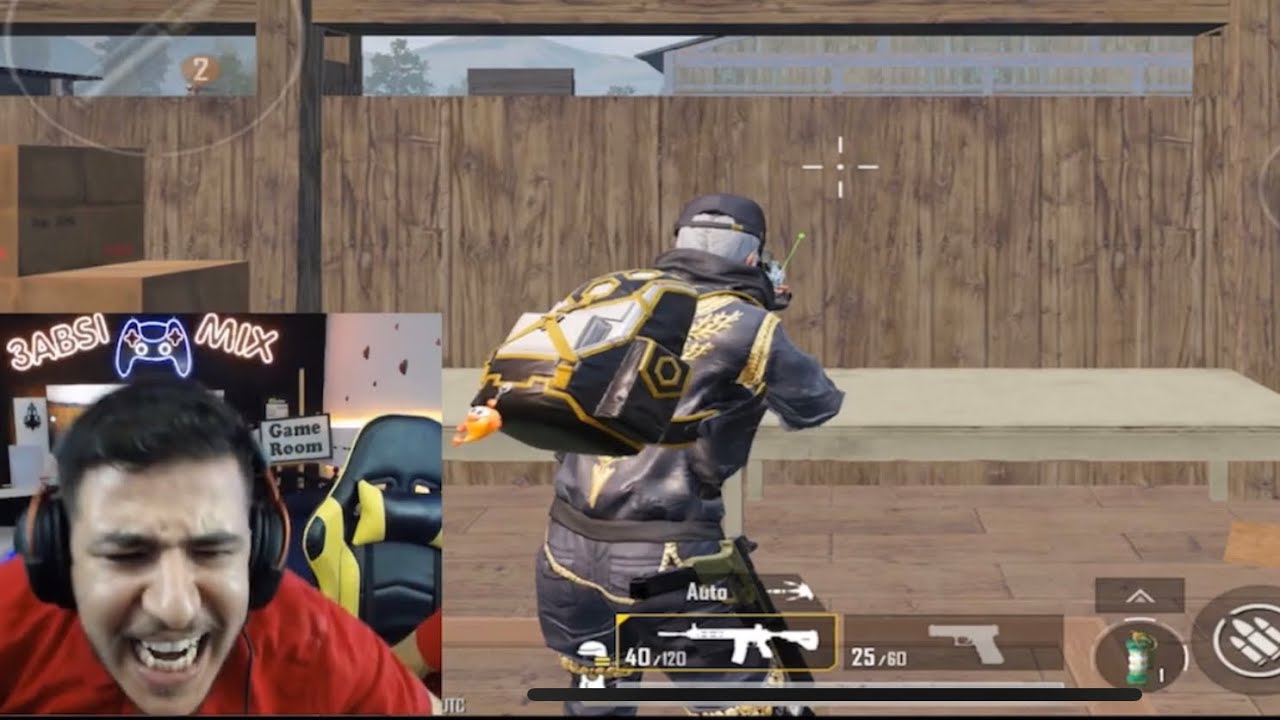 شاهد عبسي يبكي و يعصب و يسب في ببجي موبايل