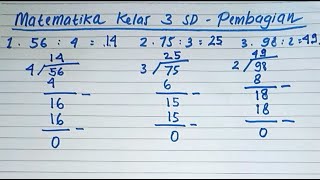 Belajar Matematika Kelas 3 SD tentang Pembagian Bilangan Puluhan
