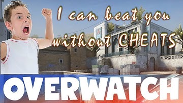 Cheater gets Overconfident and Turns off Cheats! CS:GO OVERWATCH