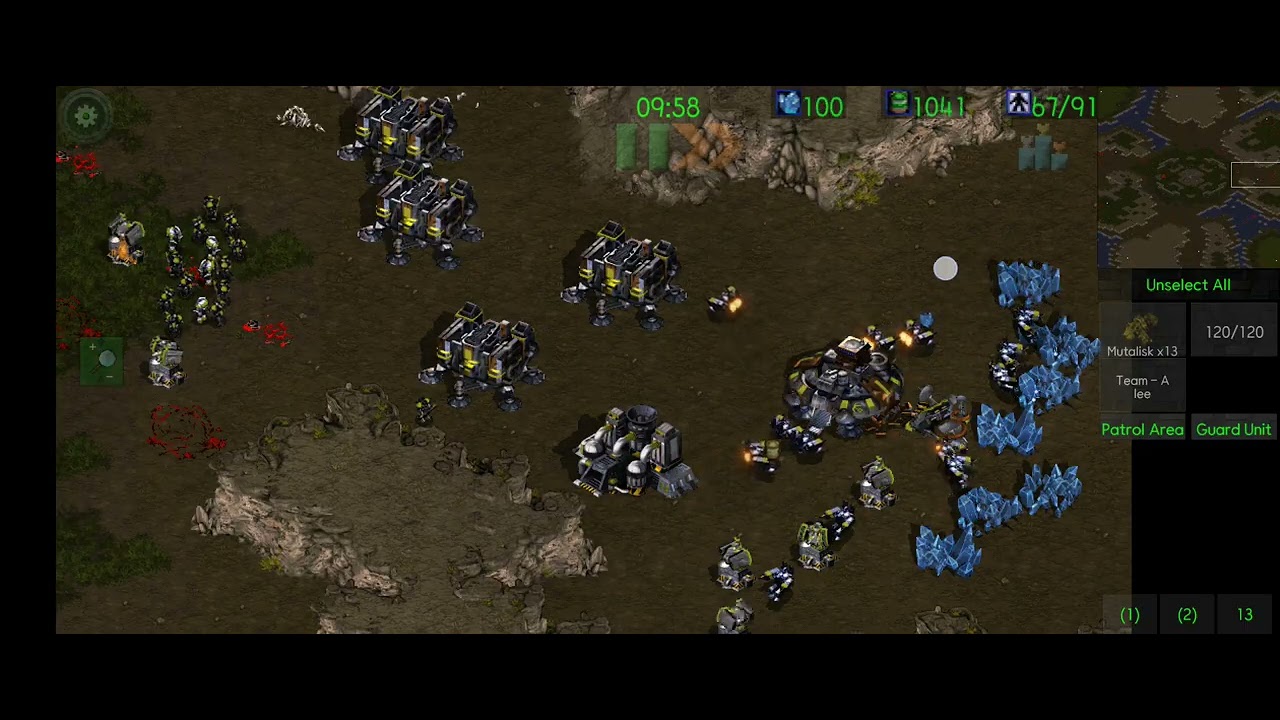 스타크래프트(모바일) lee 9(Z) vs han 3(T) 'Lost Temple' 26.02.22[3]